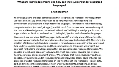 What are knowledge graphs and how can they support under-resourced languages? featured image